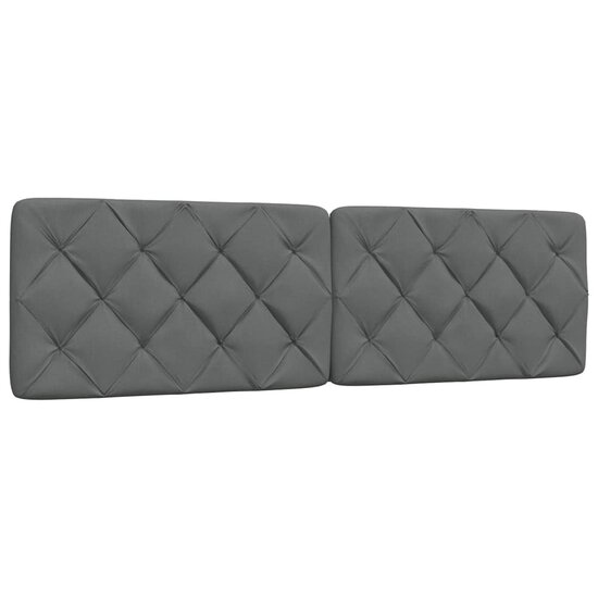 Bedframe Zonder Matras Stof 180 x 200 cm Donkergrijs