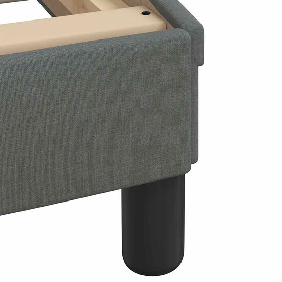 Bedframe Zonder Matras Stof 180 x 200 cm Donkergrijs