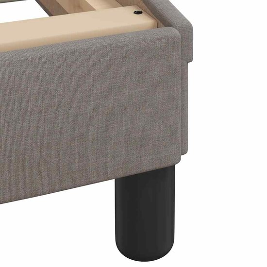 Bedframe Met Led Zonder Matras Stof 100 x 200 cm Taupe