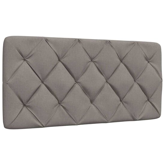 Bedframe Zonder Matras Stof 100 x 200 cm Taupe