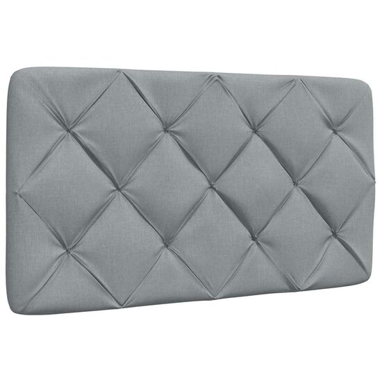 Bedframe Zonder Matras Stof 90 x 200 cm Lichtgrijs