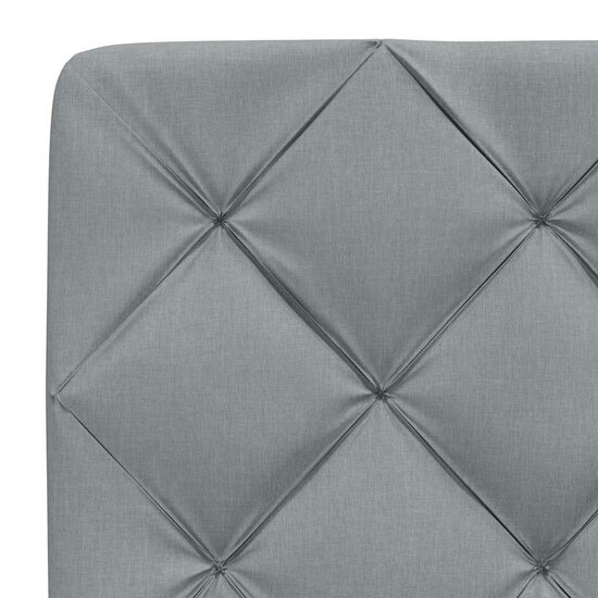 Bedframe Zonder Matras Stof 90 x 200 cm Lichtgrijs