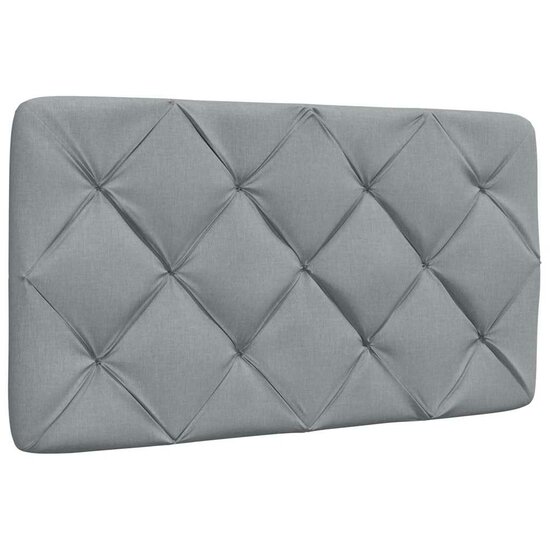 Bedframe Zonder Matras Stof 80 x 200 cm Lichtgrijs