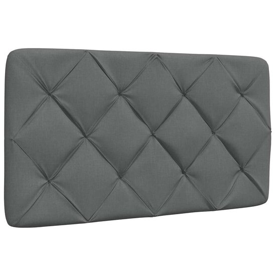 Bedframe Zonder Matras Stof 90 x 190 cm Donkergrijs