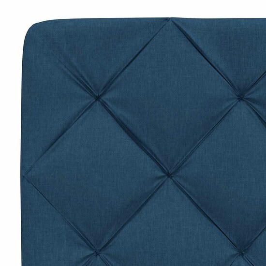 Bedframe Zonder Matras Stof 140 x 190 cm Blauw