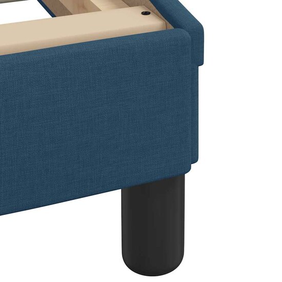 Bedframe Met Led Zonder Matras Stof 140 x 200 cm Blauw