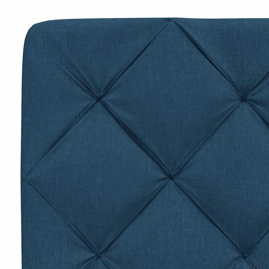 Bedframe Met Led Zonder Matras Stof 140 x 200 cm Blauw