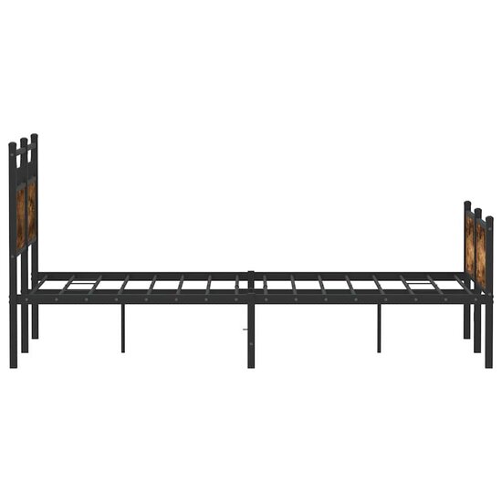 Bedframe Zonder Matras Hout Kleurig 120 x 190 cm Gerookt eiken