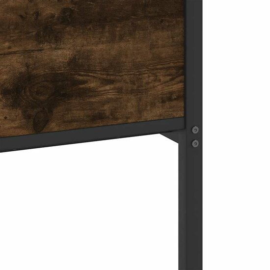 Bedframe Zonder Matras Hout Kleurig 120 x 190 cm Gerookt eiken