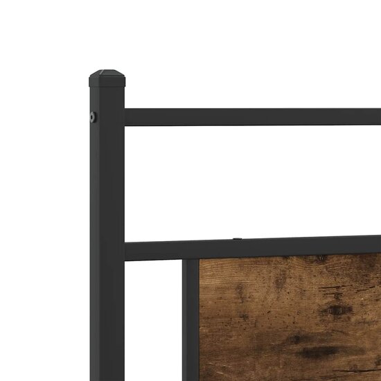 Bedframe Zonder Matras Spaanplaat Kleurig 107 x 203 cm Gerookt eiken