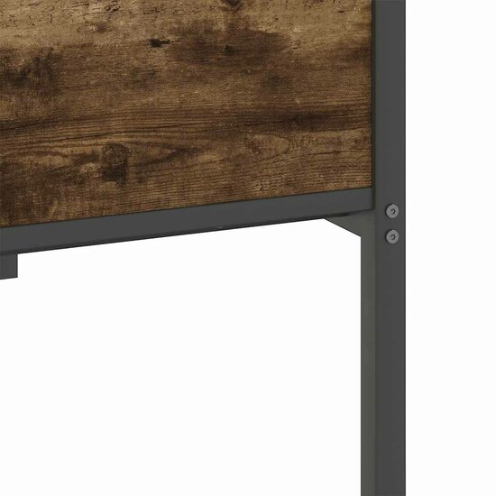 Bedframe Zonder Matras Spaanplaat Kleurig 107 x 203 cm Gerookt eiken