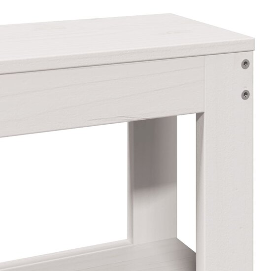 Bedframe Met Hoofdeinde Zonder Matras 200X200 Cm Wit Cr&egrave;me