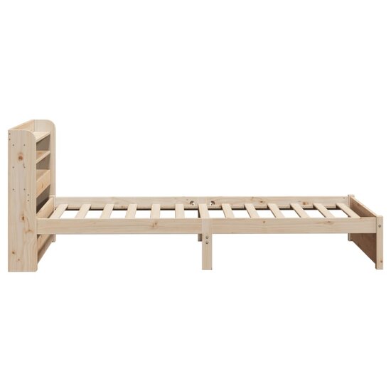 Bedframe Met Hoofdbord Massief Grenenhout 90 x 190 cm Bruin