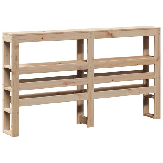 Bedframe Met Hoofdbord Massief Grenenhout 150 x 200 cm Bruin