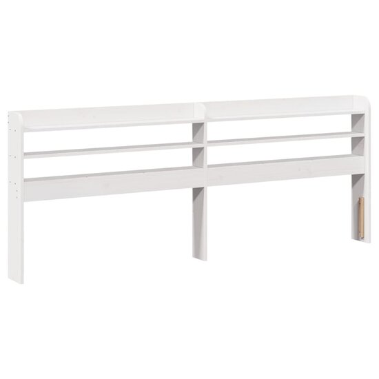 Bedframe Met Hoofdeinde Zonder Matras 180 x 200 cm Wit