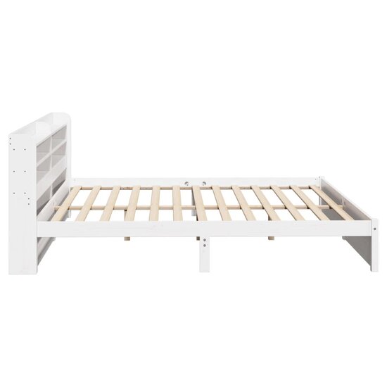 Bedframe Met Hoofdeinde Zonder Matras 180 x 200 cm Wit