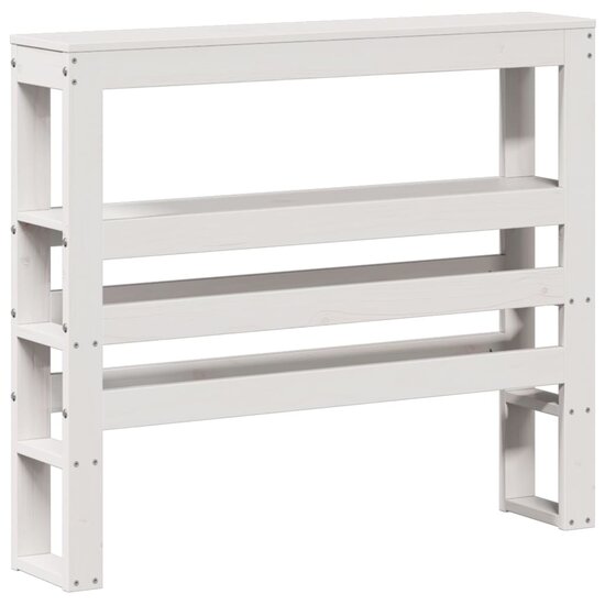 Bedframe Met Hoofdeinde Zonder Matras 100X200 Cm Wit