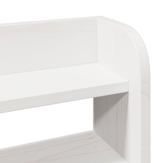 Bedframe Met Hoofdeinde Zonder Matras 160 x 200 cm Wit