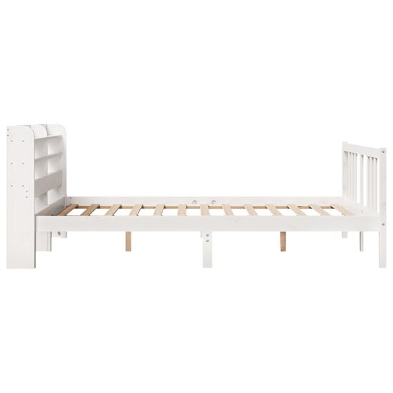 Bedframe Met Hoofdeinde Zonder Matras 160 x 200 cm Wit