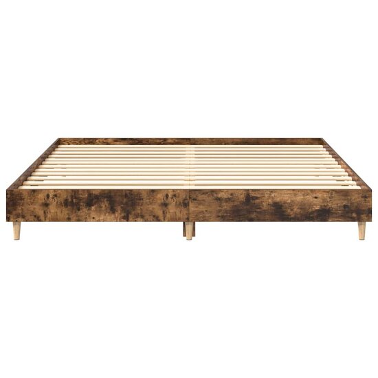 Bedframe Zonder Matras Hout Kleurig 180 x 200 cm Gerookt eiken
