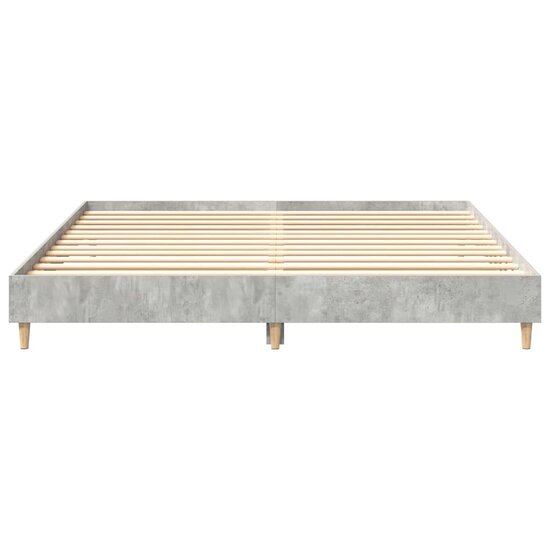 Bedframe Zonder Matras Spaanplaat 160 x 200 cm Betongrijs