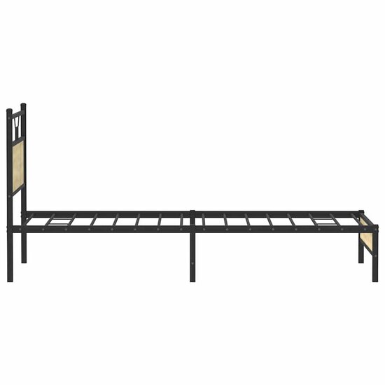 Bedframe Zonder Matras Hout Kleurig 100 x 190 cm Sonoma eiken