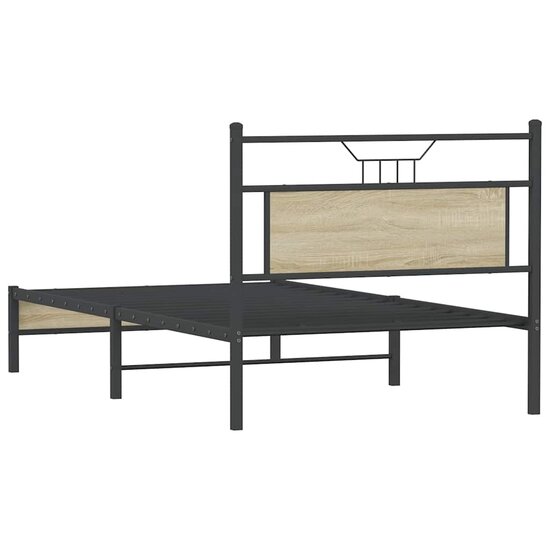 Bedframe Zonder Matras Hout Kleurig 100 x 190 cm Sonoma eiken