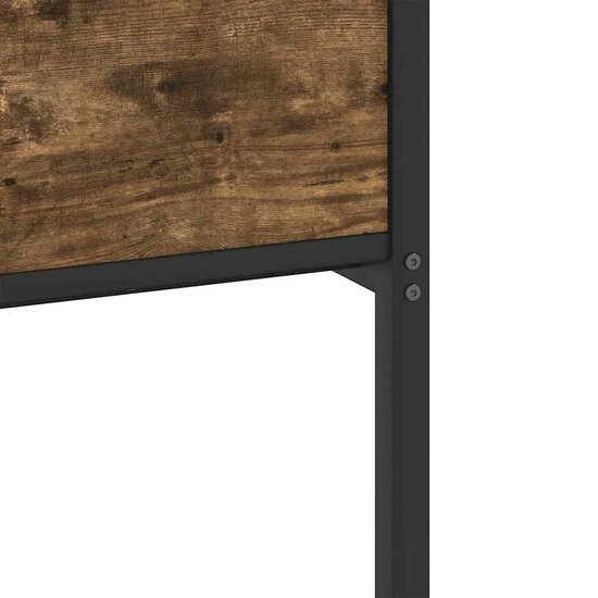 Bedframe Zonder Matras Hout Kleurig 90 x 200 cm Gerookt eiken
