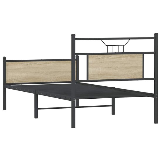 Bedframe Zonder Matras Hout Kleurig 80 x 200 cm Sonoma eiken