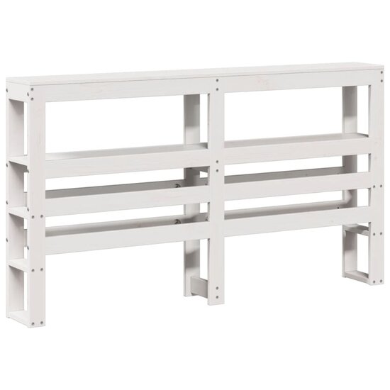 Bedframe Met Hoofdeinde Zonder Matras 140X200 Cm Wit