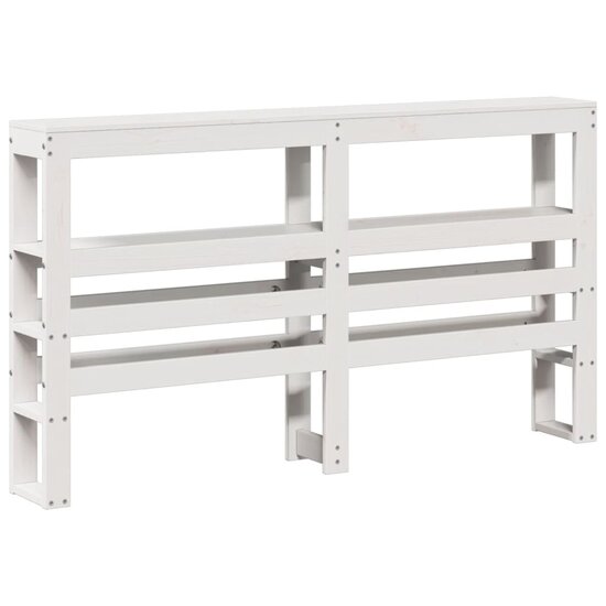 Bedframe Zonder Matras Massief Grenenhout 135 x 190 cm Wit