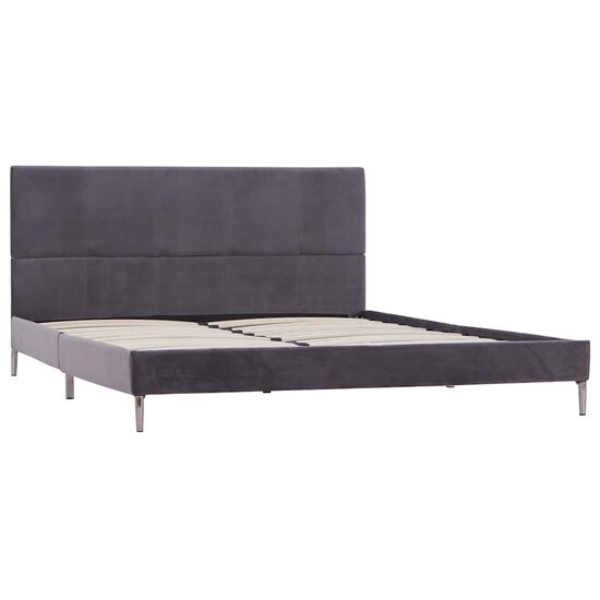 Bedframe Zonder Matras Stof 135 x 190 cm Grijs