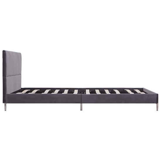 Bedframe Zonder Matras Stof 135 x 190 cm Grijs