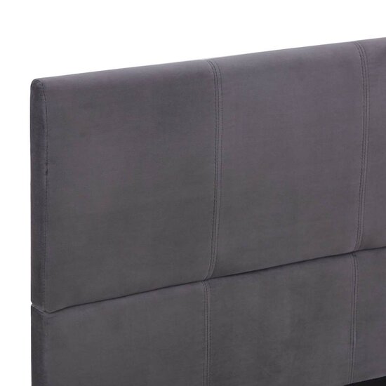 Bedframe Zonder Matras Stof 135 x 190 cm Grijs