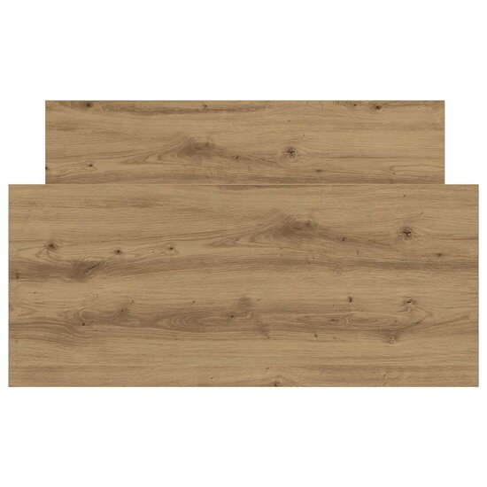Bedframe Zonder Matras Spaanplaat Artisanaal Eikenkleurig 90 x 200 cm