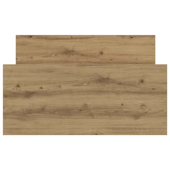 Bedframe Zonder Matras Spaanplaat Artisanaal Eikenkleurig 100 x 200 cm
