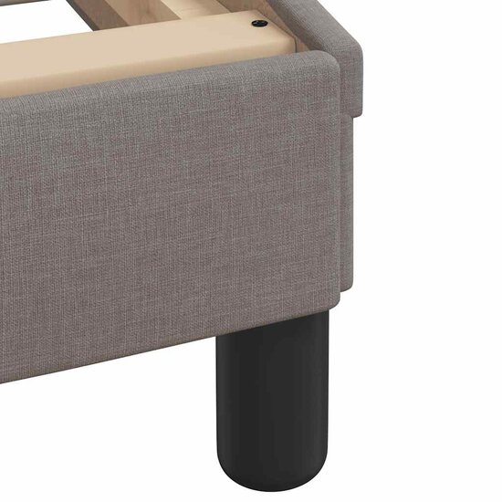 Bedframe Met Led Zonder Matras Stof 140 x 190 cm Taupe