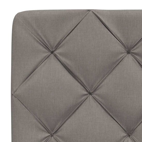 Bedframe Met Led Zonder Matras Stof 140 x 190 cm Taupe