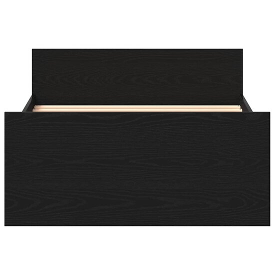 Bedframe Zonder Matras Spaanplaat Kleurig Zwart Eiken 90 x 200 cm