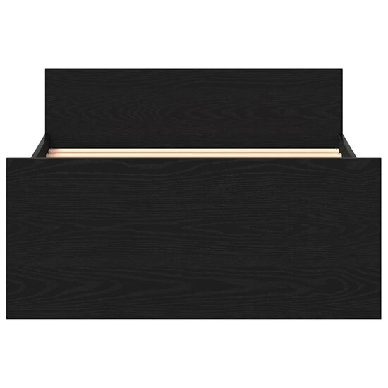 Bedframe Zonder Matras Spaanplaat Kleurig Zwart Eiken 100 x 200 cm