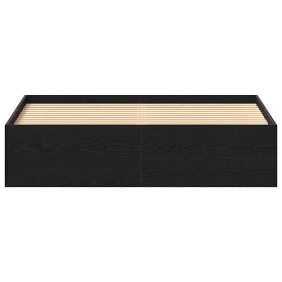Bedframe zonder matras 160x200 cm bewerkt hout zwart eikenkleur