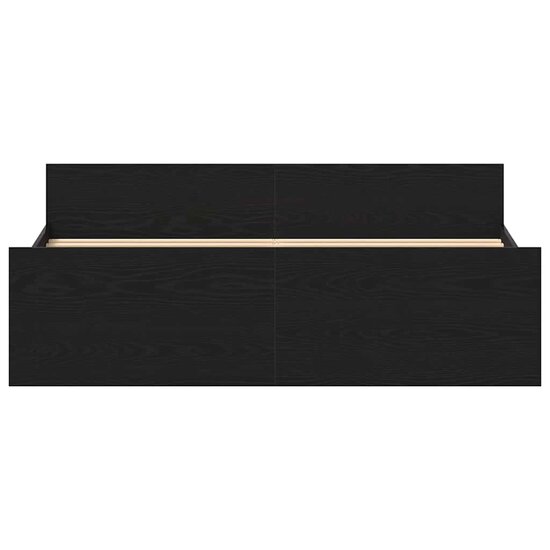 Bedframe zonder matras 150x200 cm bewerkt hout zwart eikenkleur