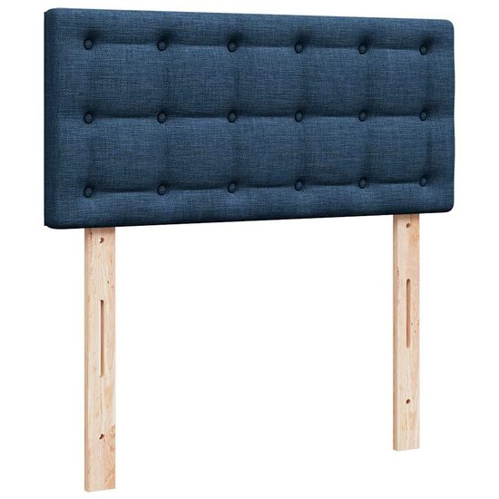 Ottoman Bed Met Matras 80X200Cm Stof 80 x 200 cm Blauw