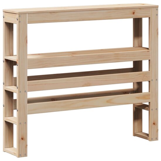 Bedframe Met Hoofdbord Massief Grenenhout 90 x 190 cm Bruin