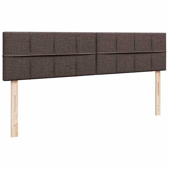 Ottoman Bed Met Matras 160X200Cm Stof 160 x 200 cm Donkerbruin