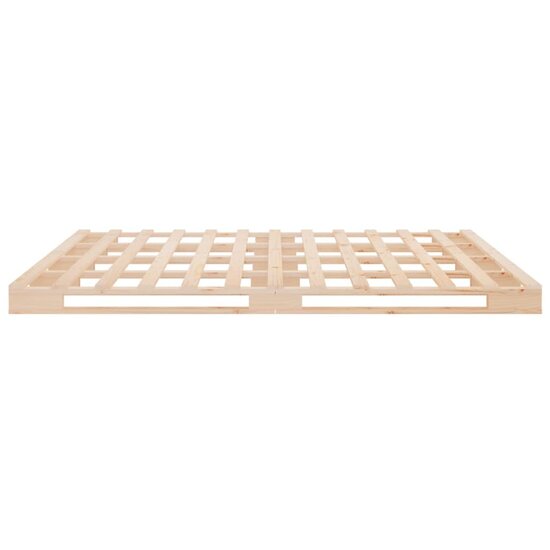 Bedframe Zonder Matras Massief Grenenhout 140 x 190 cm Naturel