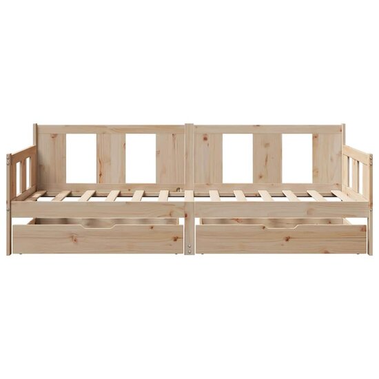 Slaapbank Met Lades Massief Grenenhout 90 x 200 cm