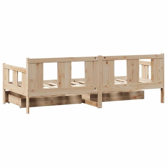 Slaapbank Met Lades Massief Grenenhout 90 x 200 cm