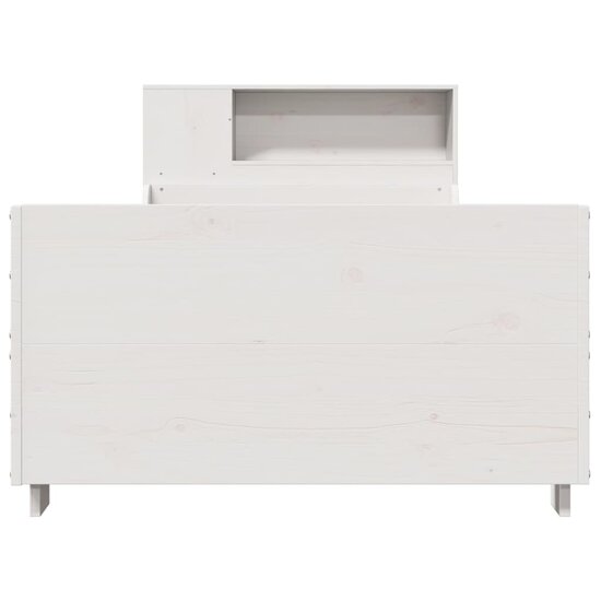 Bedframe Zonder Matras Massief Grenenhout 90 x 200 cm Wit