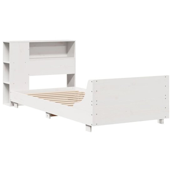 Bedframe Zonder Matras Massief Grenenhout 90 x 200 cm Wit